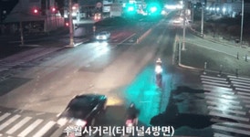 [블박] 거제 수월사거리 블랙아이스 사고.gif | 보배드림 교통사고/블박