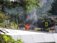 오늘 치악휴게소 춘천방향 트럭화재.... | 보배드림 교통사고/블박