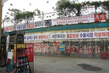 수원 영통 주유소 한곳의 시위 사진~ 1 | 보배드림 교통사고/블박