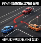 99%가 헷갈리는 교차로 문제.jpg | 보배드림 신유머/이슈/움짤