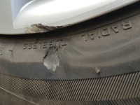 타이어 상태좀 봐주세요 | 보배드림 교통사고/블박