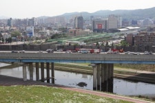 외곽순환 구리톨가기전 사고(SM5,좌석버스) | 보배드림 직찍/특종발견