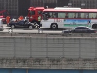 외곽순환 구리톨가기전 사고(SM5,좌석버스) | 보배드림 직찍/특종발견