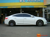 ♣♣클럽타이어JK♣♣ 그랜져HG - XO밀란 정품 블랙크롬 19인치 | 보배드림 장착시공사진