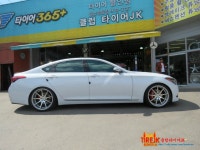 ♣♣클럽타이어JK♣♣ 신형 제네시스 DH J1 일체형써스펜션 장착 | 보배드림 장착시공사진