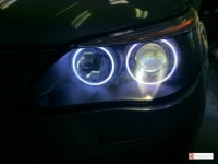 (주)에이스오토 bmw e60 5 씨리즈 m5 엔젤아이 화이트 led 링마커 커스텀 교체 작업입니다.. | 보배드림 장착시공사진