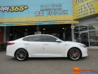 ♣♣클럽타이어JK♣♣ 올뉴 K5 GTR레이싱7 (Type-R4) 18인치 블 | 보배드림 장착시공사진