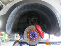 ♣♣클럽타이어JK♣♣ 모하비 만도 4P 네오테크 엔서 디스크로터 | 보배드림 장착시공사진