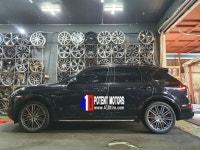 [포텐모터스] 포르쉐 카이엔 295 35 21 금호 크루젠 HP91 장착 | 보배드림 장착시공사진