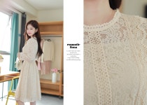 엘리사플라워 레이스 원피스 a0727 - 러블리 로맨틱룩 피오나 피오나