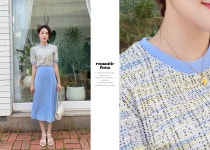 슬러시플리츠 원피스a0344 - 러블리 로맨틱룩 피오나 피오나