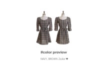 소녀체크 원피스 a0753 - 러블리 로맨틱룩 피오나 피오나