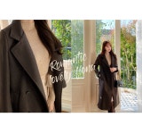 (이너누빔)크래 더블벨트 모직롱코트 a1010 - 러블리 로맨틱룩 피오나 피오나