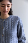 [블리온느] Alpaca gold button cardigan - 주식회사 서울쇼룸 [블리온느] Alpaca gold button cardigan