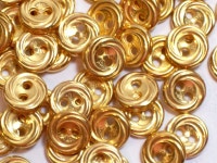 Gold Buttons Vintage Goldtone Metal Coated Plastic Core | Etsy