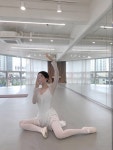 프레이야 [성인발레복/운동복] 스완 시스루 볼레로 메쉬 발레워머