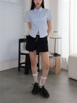 프롬뮤즈 [반팔/긴팔2type] essence slim shirt