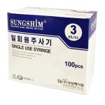 [성심메디칼] 일회용주사기 3ml 24Gx3/4inch 100개입 - 일반주사기... 아이마켓 [성심메디칼] 일회용주사기 3ml 24Gx3/4inch  100개입... 