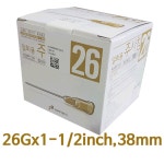 [정림의료기] 일회용주사침 26Gx1-1/2inch 100개입 - 일회용 주사침 | 아이마켓