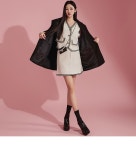 DINT - SK2664 뉴브 레이스 배색 밴딩 미니 스커트