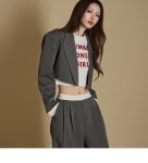 셀럽들의 선택, DINT - J2637 배색 패드 자켓 셀럽들의 선택, DINT