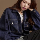 셀럽들의 선택, DINT - J2853 크롭 데님 자켓 셀럽들의 선택, DINT