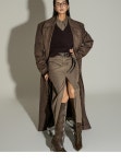 셀럽들의 선택, DINT - J2876 스웨이드 롱 코트