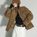 셀럽들의 선택, DINT - J3015 스웨이드 누빔 점퍼 셀럽들의 선택, DINT