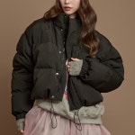 셀럽들의 선택, DINT - J3024 덕다운 크롭 패딩 셀럽들의 선택, DINT