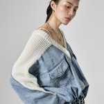 셀럽들의 선택, DINT - J3101 데님 믹스 가디건*SPECIAL PRICE*