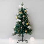 골드장식 그린 디자인 트리 SET(120cm) -  [New Lifestyle Store, FUNSHOP]  골드장식 그린 디자인 트리 SET(120cm) [펀샵]