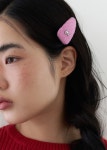 [지지]tweed logo hair pin - pink [W CONCEPT]