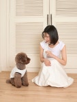 [지지]mini star cotton scarf - ivory [W CONCEPT]