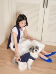 [지지]mini star cotton scarf - navy [W CONCEPT]