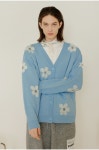 [제너럴 아이디어]부클 플라워 가디건 [BLUE] / S22A06011 [W CONCEPT]
