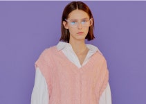 [제너럴 아이디어]볼드 케이블 베스트 [PINK] / S22A06019 [W CONCEPT]