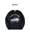 고스트리퍼블릭(GHOST REPUBLIC) 비어드 드라이브 오버핏 맨투맨 네이비 GMT-1131 - 25,100 | 무신사 스토어