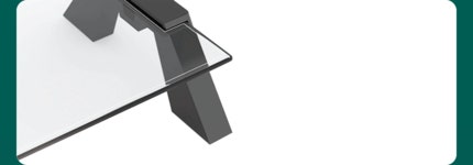 [천하GLC] 모니터받침대, 스마트독 브릿지 컴팩트 C638 [화이트] [유리색상:투명] ▶ USB포트 미포함 ◀ : 컴퓨존