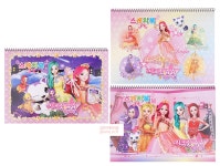 (랜덤발송) 702016/시크릿쥬쥬,스케치북,그림그리기,미술준비물... 별의여신 스케치북(17매) 5p세트(랜덤발송) 702016 - 글루미 캐릭터몰