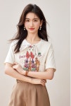[러블리 캣 리본 반팔 티셔츠] 바비코코