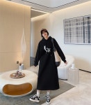 [위드미 블랙 백리본 박시 롱 후드 원피스 -빅사이즈까지] 바비코코