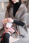 와이제이 여자 여성 겨울 숄가디건 판쵸 가을 FW 아우터 망토 숄코트