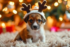Reindeer Dog Royalty Free HD Stock Photo and Image