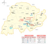 경상남도고성교육지원청 교육기관안내-학교분포도 경상남도고성교육지원청
