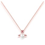 正規店国産 7月誕生石 ネックレス レディース ルビー 天使 淡水パール シルバー 天然石の通販 by サオリs shop｜ラクマ 新品再入荷