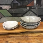 セール大得価 G0709様専用　新品　陶器　陶芸作家　人気のホワイトグレーのだえん取り皿４枚の通販 by shu-shus shop｜ラクマ... 