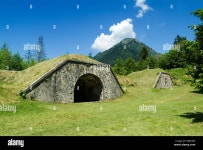 France Savoie fort de Tamie bunker buildings Stock Photo - Alamy