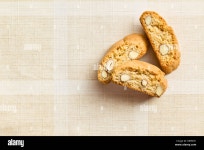 cantuccini cookies on tablecloth Stock Photo - Alamy