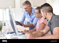 Student Learning The Computer Course High Resolution Stock Photography and Images - Alamy