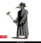 Plague mask engraving hi-res stock photography and images - Alamy
